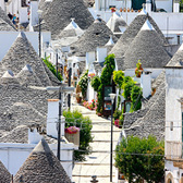 De duizenden trulli van Alberobello